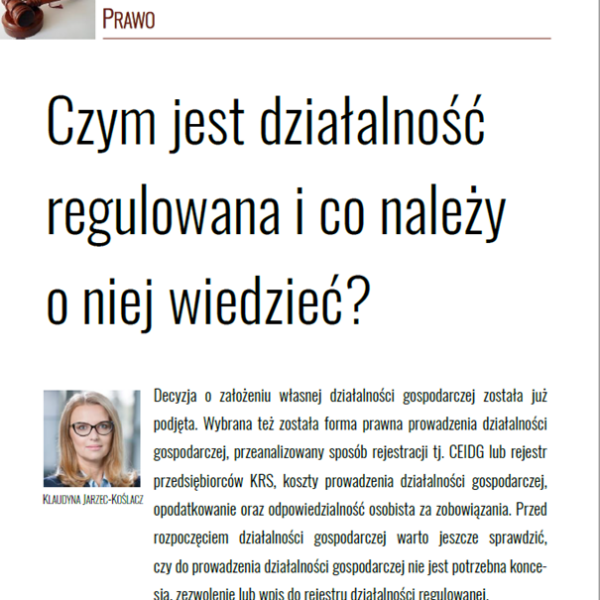 Działalność Regulowana