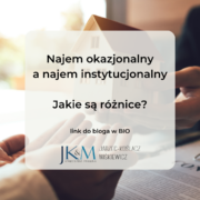 Najem okazjonalny a najem instytucjonalny