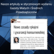 Nowe zasady rękojmi i gwarancji konsumenckiej
